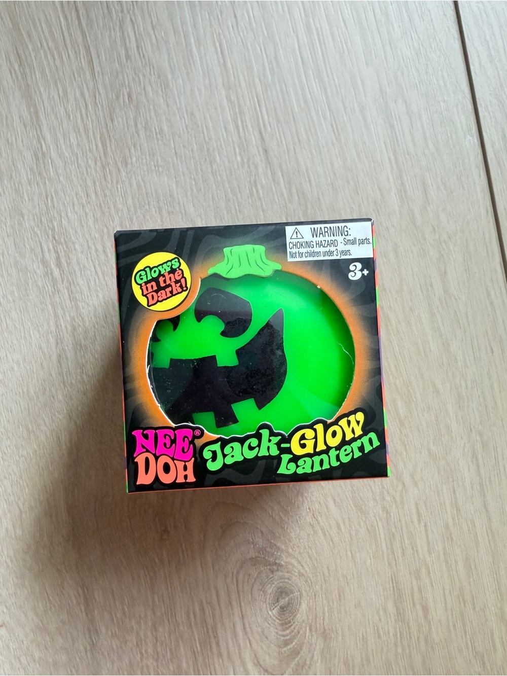 Brand New NeeDoh Jack-Glow Lantern - Green Glow Kids Toy